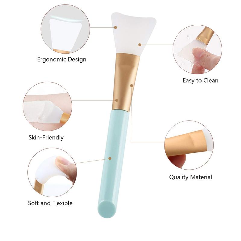 Silicone Face Mask Brush, Facial Clay Mask Brush, Face Mask Applicator, Facial Cleansing Brush Face Scrubber,, Professional Skincare Tools for Women