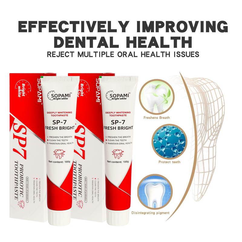 *SP-7 PROBIOTIC WHITENING Toothpaste rich in many probiotics Effective Tooth Cleaning and Oral Health Management,Effect is better than SP-4 and SP-6