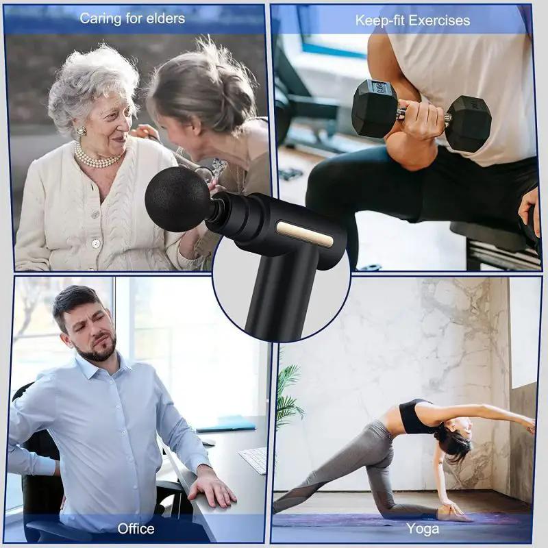 Rechargeable Fascia Massage Gun, Convenient and Portable, Relieve Post-Workout Aches in Minutes neck massager masajeador