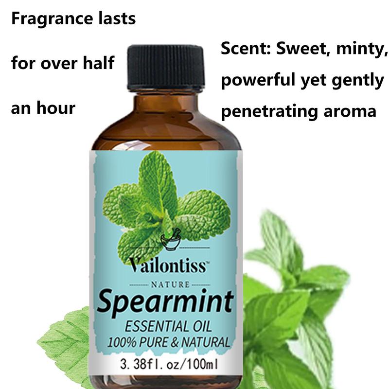 Spearmint Essential Oil, 1 Box Natural Essential Oil for Massage, Comfort Bath & Body Care Product for Home Use, Spa, Yoga, Massage, Bath