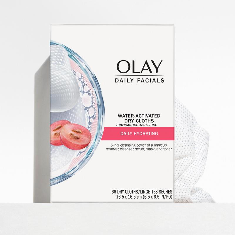 Olay Daily Facials Cleansing Cloths Daily Hydrating Clean 66 Count