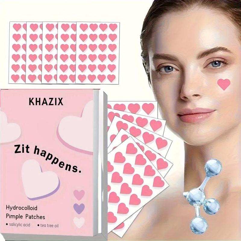 Heart Shaped Hydrocolloid Acne Patches, 240pcs box Invisible Facial Covering Patches for Acne Pimple Blemishes, Facial Skin Care Products for Women & Men