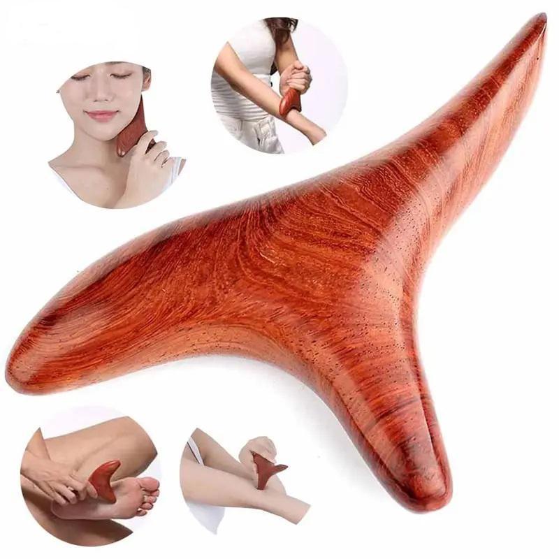 Wooden Wing Shaped Manual Massage Tool, 1 Count Portable Handheld Body Massager, Manual Massage Tool for Home Spa Experience