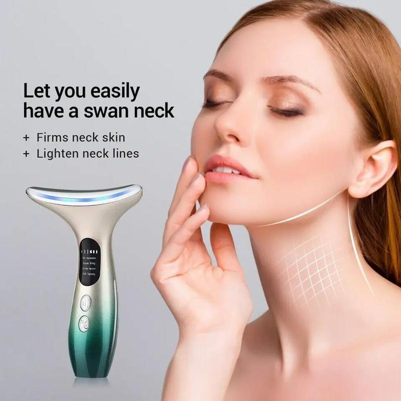 Rechargeable Facial and Neck Massager, Professional Neck Skin Lifting Massager, Face Massage Tool