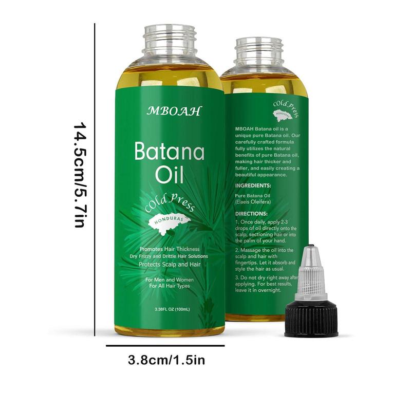 Batana Oil, 1 Box Pure Batana Hair Care Oil from Honduras, Hair Care Oil for Smoothing Frizz and Split Ends, Ideal for Winter Hair Care, Christmas Gift