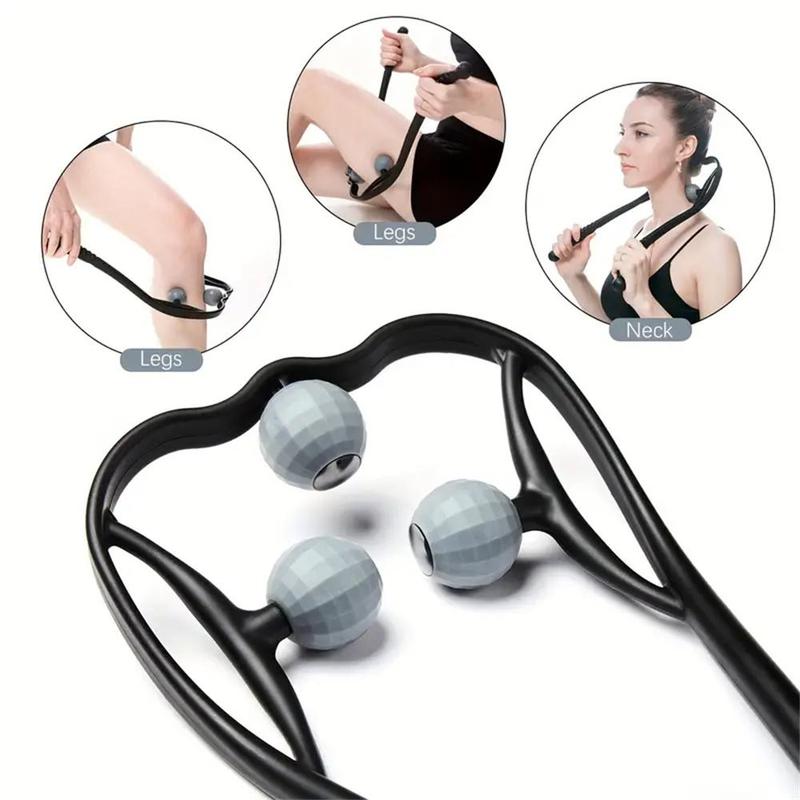 Manual Cervical Massager, Multifunctional Kneading Neck Unblocking Cervical Massager, Neck Massage Tool For Home & Travel