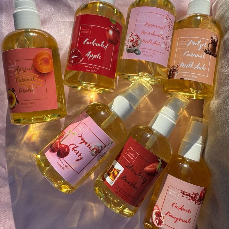 New Winter Scents Body Oils - 2 oz and 4 oz - sample sizes and sample packs Beautiful Fragrances