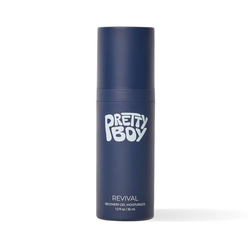 PrettyBoy Face Revival Gel Moisturizer For Men - Hydrating Cream That Refreshes Dry Skin, Irritation, & Redness - Supports Anti Aging & Anti Wrinkle - Fragrance Free