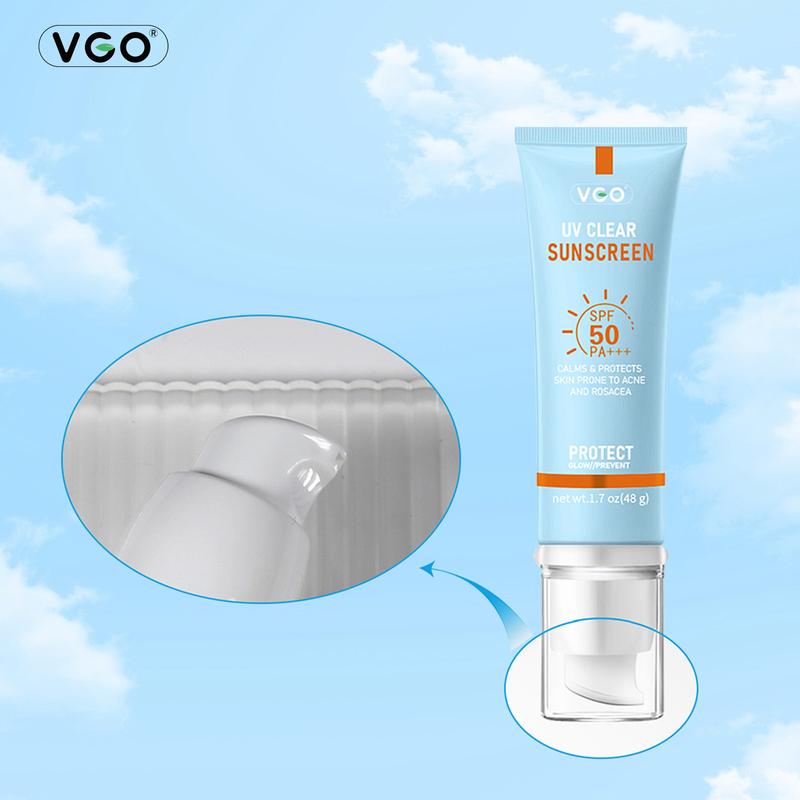 VGO-Moisturizing Reflected Ultraviolet Sun Cream SPF 50 PA+++ 48g Facial Skincare Sunscreen Makeup-B