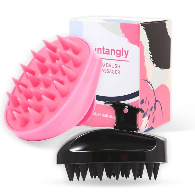 Gentle Hair Scalp Massager with Silicone Material and Wide-Toothed Comb for Complete Hair Care