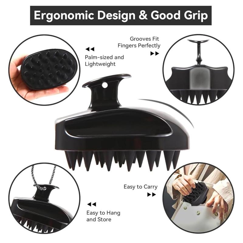 Gentle Hair Scalp Massager with Silicone Material and Wide-Toothed Comb for Complete Hair Care