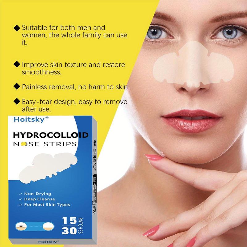 Hydrocolloid Nose Patch, Invisible Acne Cover Patch, Deep Cleansing Nose Sticker, Facial Skin Care Product for Women & Men,  Nose Strips for Pores