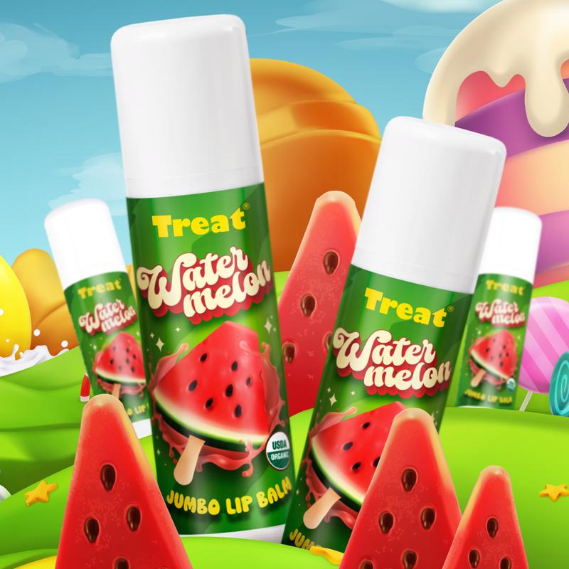 Watermelon Jumbo Organic Lip Balm