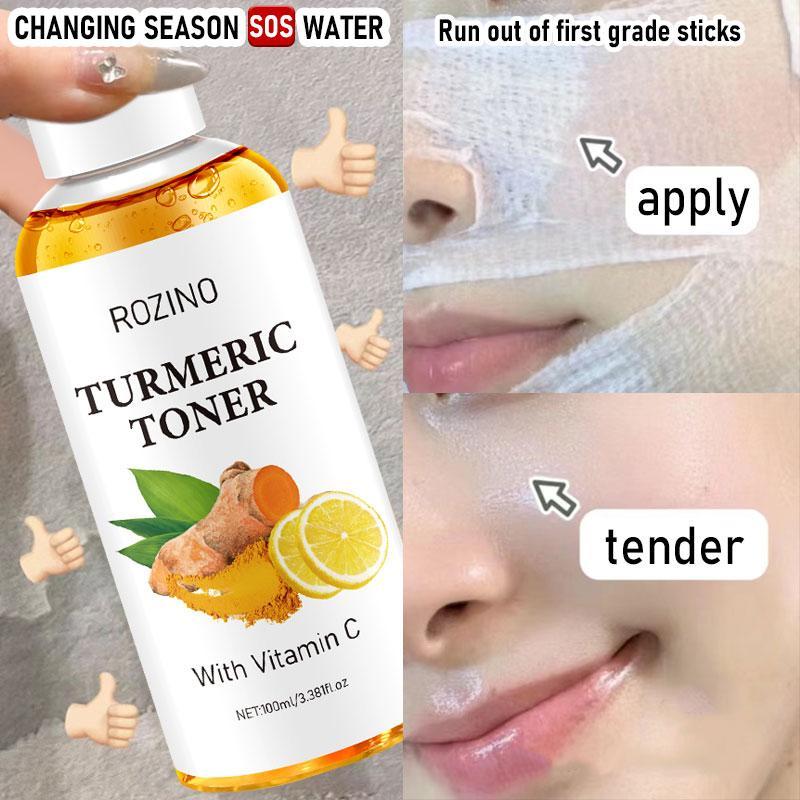 100ml Vitamin C Turmeric Toner, 1 Count Moisturizing Facial Toner, Hydrating Facial Toner, Refreshing Skin Care Product for Women & Men