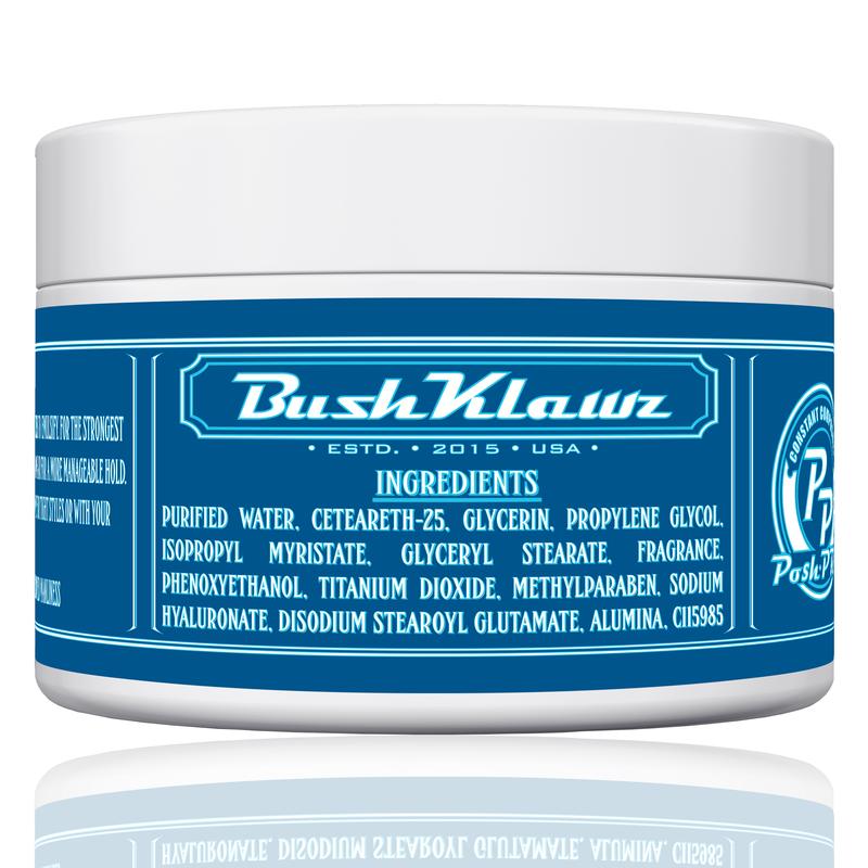 BushKlawz Pacific Prince Matte Pomade Water Based Firm Hold Easy Wash No Build Up for Tight and Loose Hair Styles Men's Hair Smells Great Cream Hair Care Scent Fragrance Wax Comfort Scented Aroma dapper dan Men's Medium Hold Styling Cream