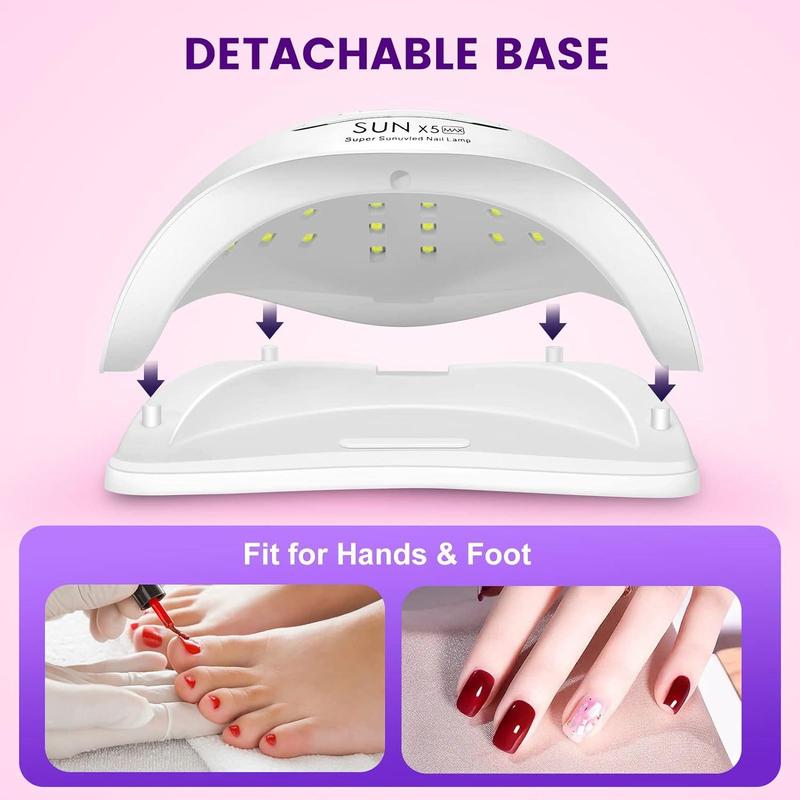 UV LED Lamp, Professional Nail Dryer Lamp, Nail Art Curing Lamp, LED Nail Lamp, Nail Dryer Machine, Nail Art Tool for Home & Salon Use