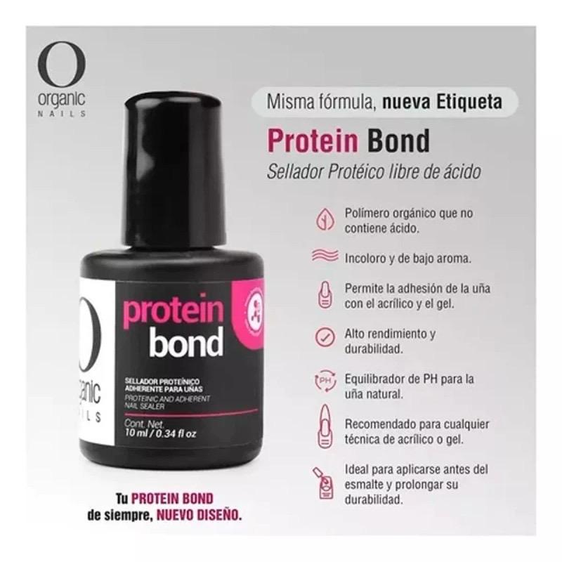 Organic Nails Protein Bond - 10ml for Long-Lasting Nail Care