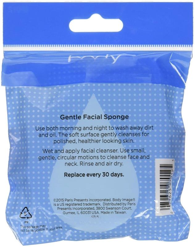 -Gentle  Facial Scrub Sponge-0.02 Pound (Pack of 6); For Improved Facial Cleansing Circulation and Healthier Look(Packaging May Vary)