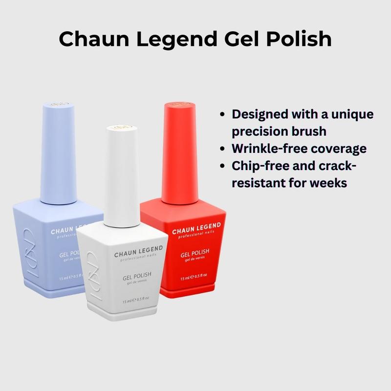 Chaun Legend Gel Nail Polish LG5026 to LC5050 - One Coat Nail Polish Manicures Pedicure French tips and Ombre Nail Art