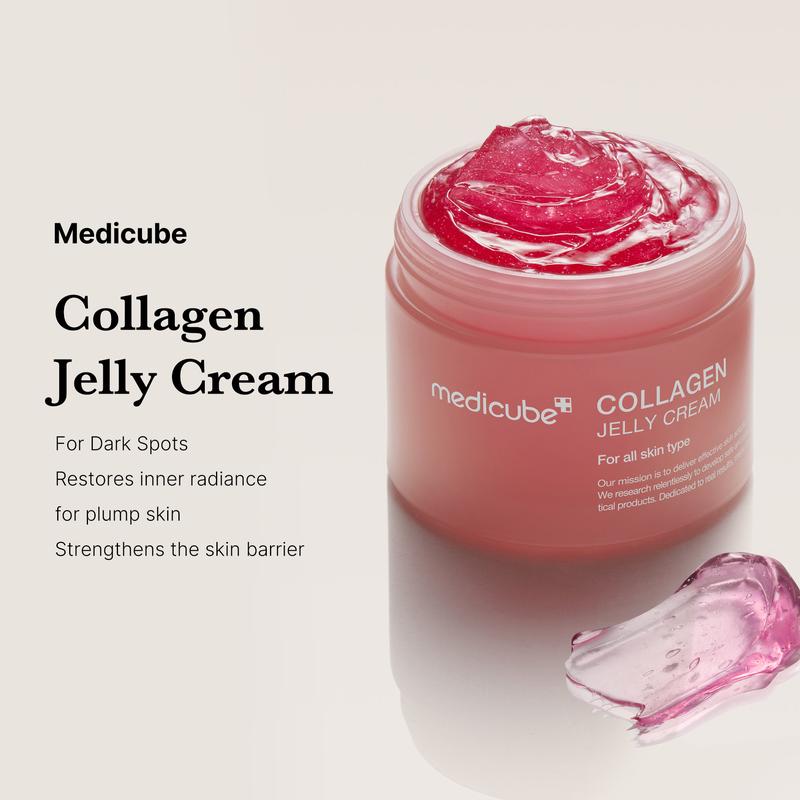 [Medicube Official] Collagen Niacinamide Jelly Cream (Hydrolyzed Collagen + Niacinamide) Instant Glow Booster | Korean Glass Glow l Facial Moisturizer