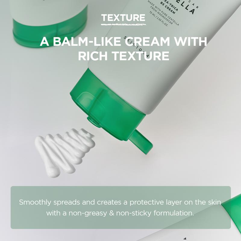 [SKIN1004 Official Shop] Magadascar Centella Tea-Trica B5 Cream 75ml Moisturizers Skincare Moisturizing Skin Repair