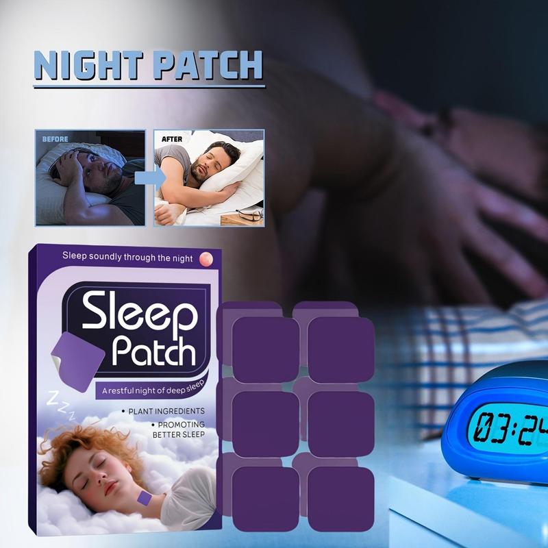 Sleep Patches, 30pcs box Easy Sleeping Patch, Stress Relief Sleep Aid Patch, Body Care Patches for Women & Men, Sleeping Patches for Whole Night, Christmas Gift