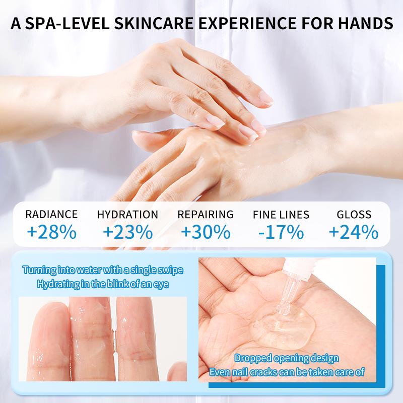 Aavini Hyaluronic Acid Hand Serum for Dry Cracked Hands With Enriched With Aloe, Niacinamide hand cream Moisturizing Hand