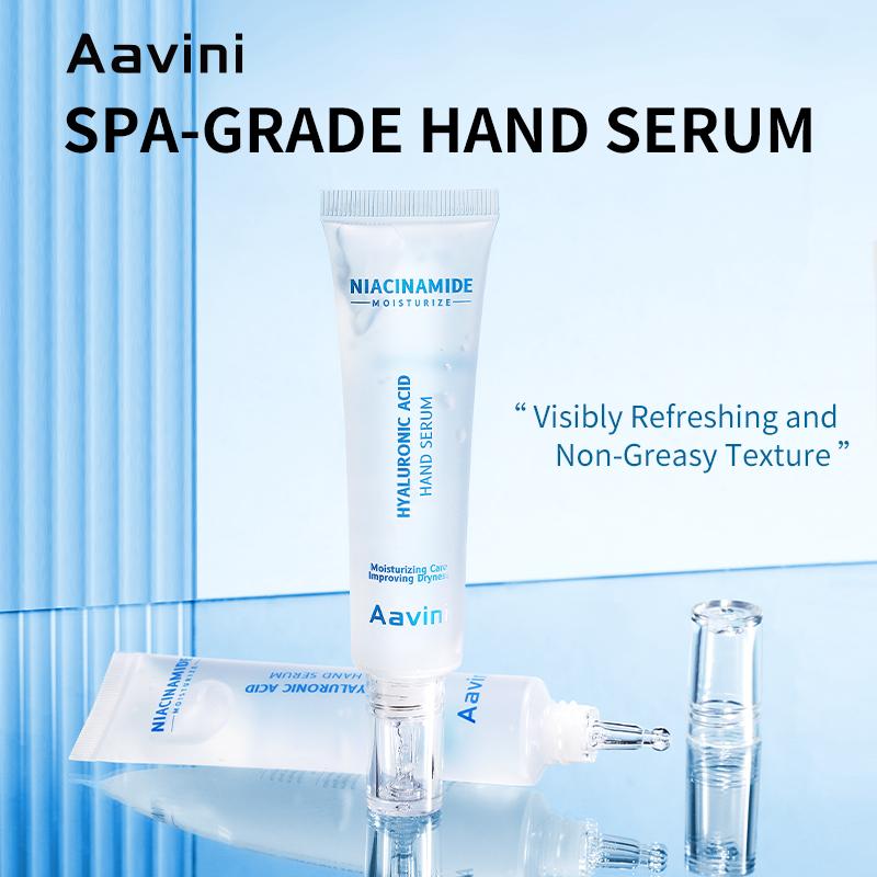 Aavini Hyaluronic Acid Hand Serum for Dry Cracked Hands With Enriched With Aloe, Niacinamide hand cream Moisturizing Hand