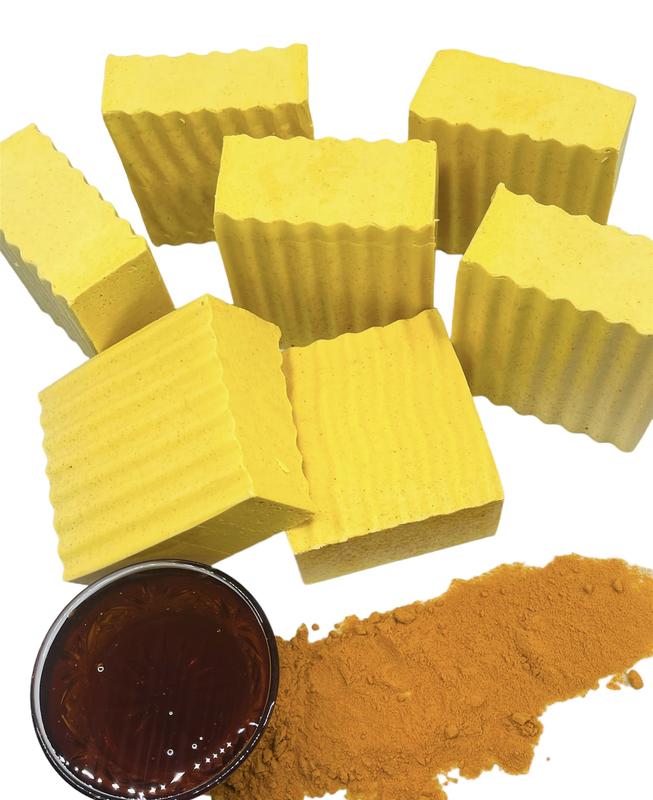 Kela Naturals Turmeric Honey Facial Cleansing Soap for Dark Marks and Glowing Skin - Organic