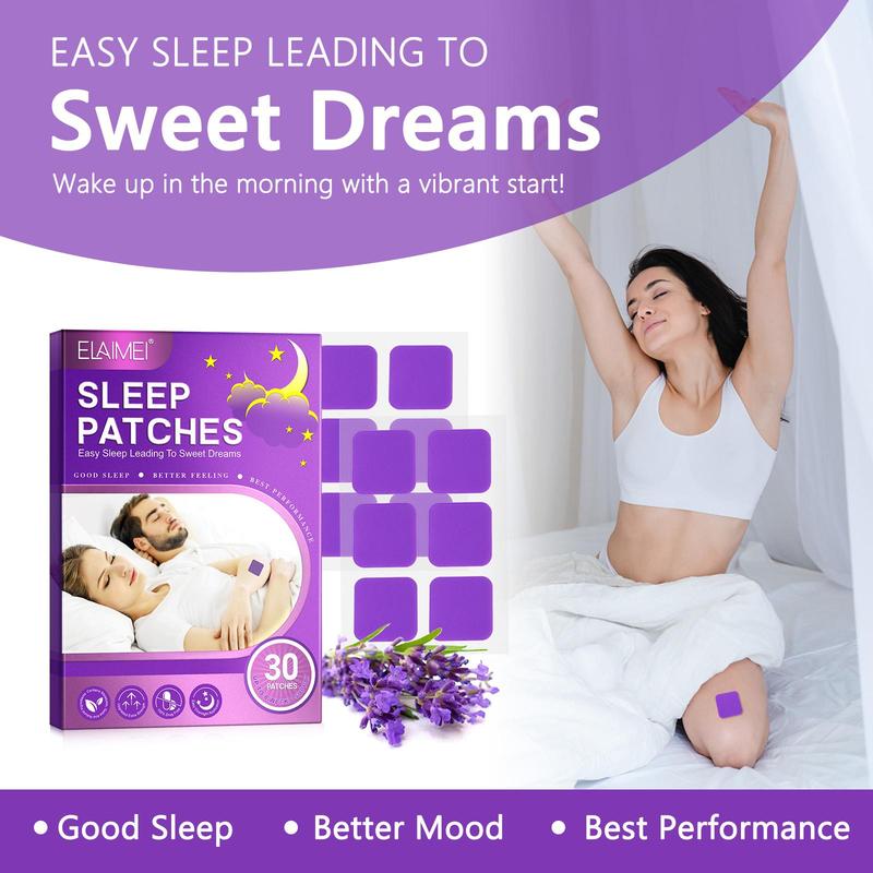 Sleep Patches with Melatonin, 30pcs box Body Care Patches for Women & Men, Body Care Kits for Good Night's Sleep, Christmas Gift