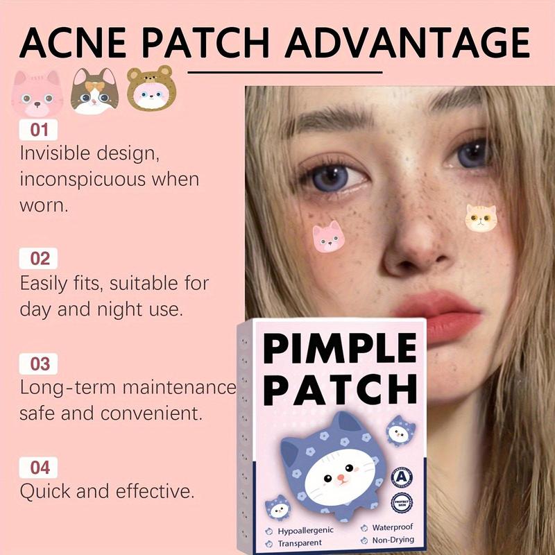 Cute Cartoon Shaped Acne Patch, 120pcs box Hydrocolloid Acne Cover Sticker, Facial Acne Concealer Sticker, Skin Care Product for Women & Men