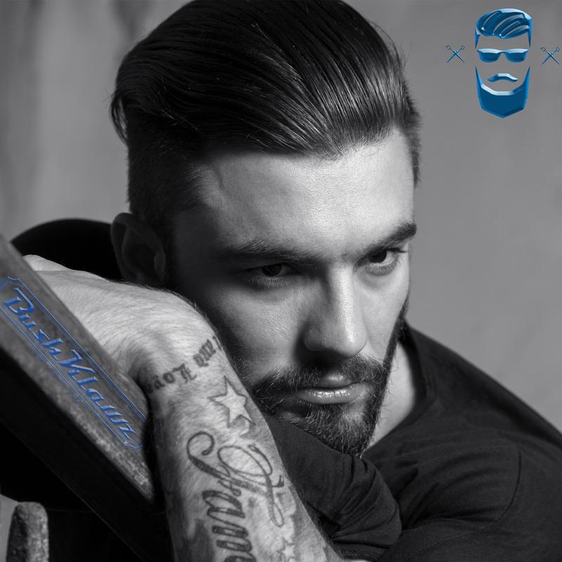 BushKlawz Urban Prince Hair Pomade Water Based Strong Hold Easy to Wash Out Gel Type for Tight Styles Men's Hair Styling Product Barber Approved Haircare Long Lasting Argan Fragrance Scented Scent