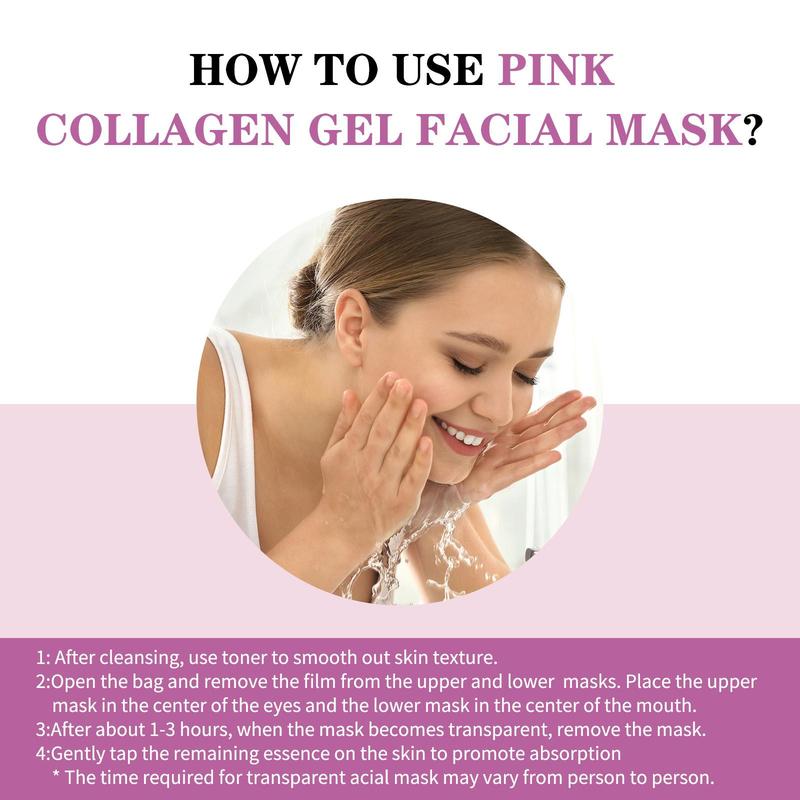 Collagen Jelly Gel Mask, 1 Box Overnight Face Mask for Glass Glow Skin, Firming, Moisturizing and Evens Skin Tone