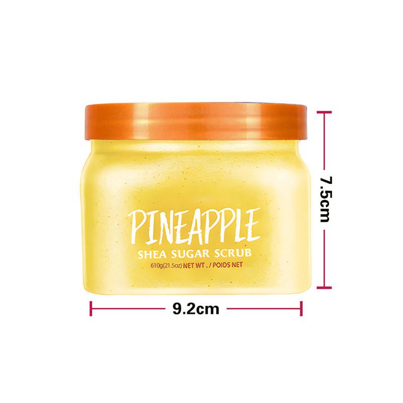 Fruit Flavour Body Scrub,610g（21.5oz） Moisturizing& Exfoliating Body Scrub, Shea SugarScrub, Easy to Use, Body Care Producifor Women & Men, Body Scrub. SkinCare Products, Christmas Gift