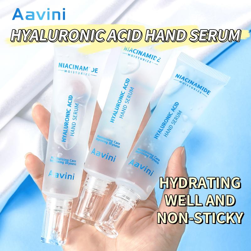 Aavini Hyaluronic Acid Hand Serum for Dry Cracked Hands With Enriched With Aloe, Niacinamide hand cream Moisturizing Hand