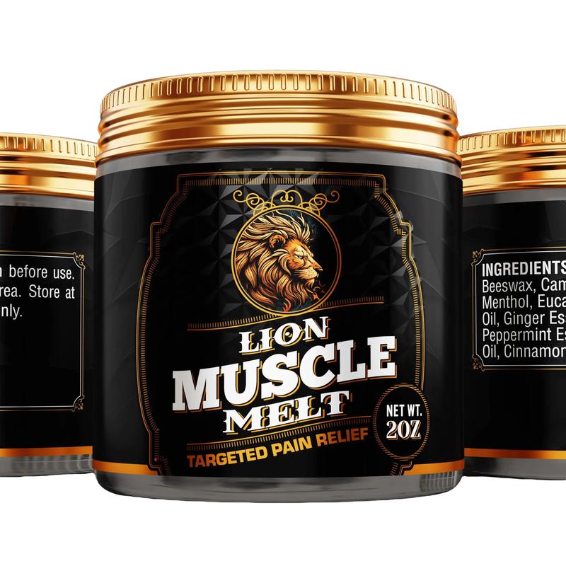 Lion Muscle Melt Concentrated Aromatherapy Relief Balm for Wellness Fitness Natural Ingredients