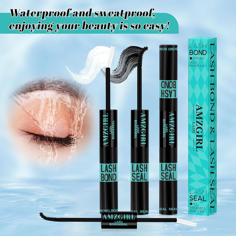 Lash Bond And Seal,Lash Glue For Eyelash Extensions,Eyelashes Clusters Lash Bond And Seal10ml,2 In 1 Eyelash Bond And Seal Long Lasting,Bond And Seal Lash Extensions Strong Hold