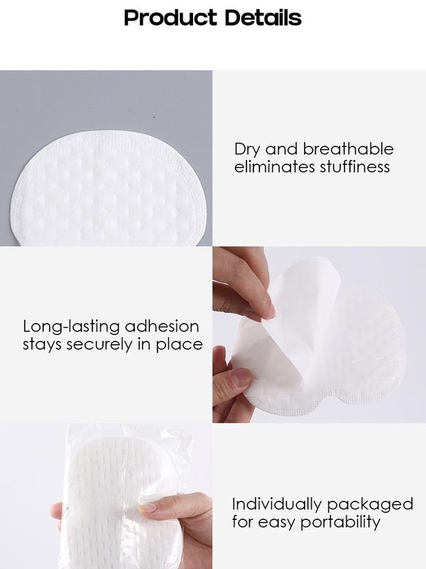 Disposable Sweat Pads Sweat Absorbing Pads Underarm Cleanser Pads Sticker Antiperspirant Pads