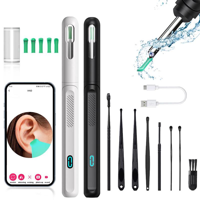 Wireless Visual Ear Cleaning Tool for Christmas Gift, 1 Set Ear Wax Removal Tool with Camera & LED Light, Multifunctional Ear Cleaning Kit Suitable for iPhone & Android