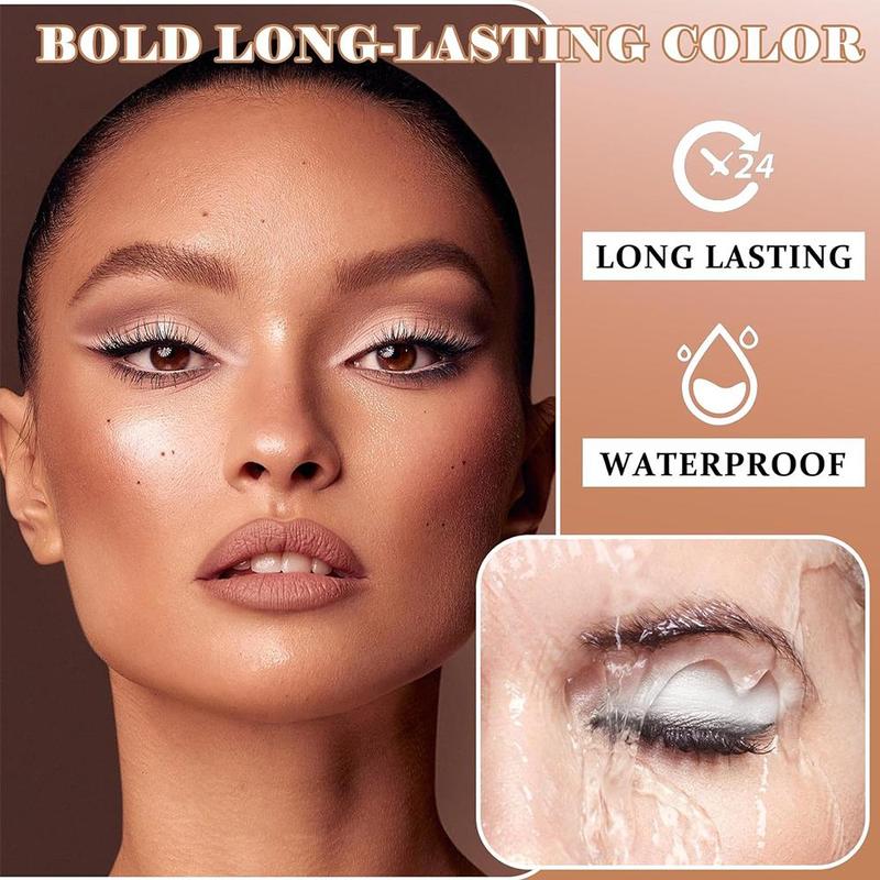 Matte Finish Liquid Eye Shadow Primer, 3 Counts set Waterproof Long-lasting Eye Shadow Base, Suitable for All Eye Shadow Eye Makeup, Eye Cosmetic Product for Women & Girls