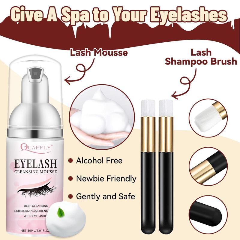 Natural Self Grafting DIY Eyelash Set, 1 Set Including Curl Wispy Individual False Eyelash & Seal & Remover & Tweezers & Curler, Perfect for Girls & Women