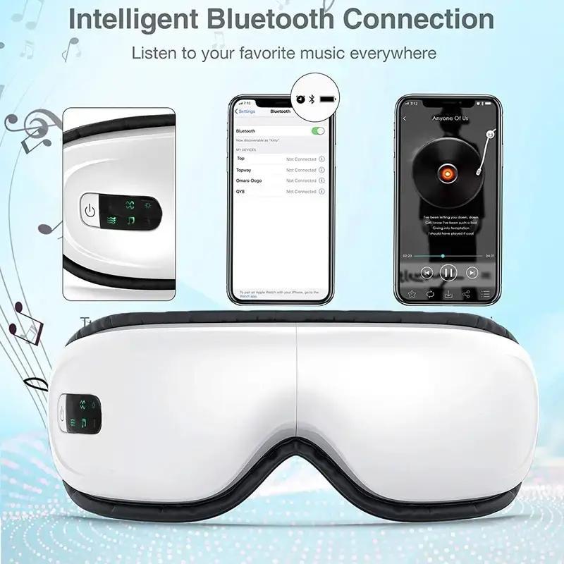 Electric Eye Massage Machine, 1 Set Air Pressure Hot Compress Eye Mask, Vibrating Eye Massager, Massager Machine, Eye Massage Tool, Massager Electric Machine