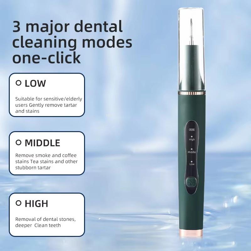 Ultrasonic Tooth Cleaner, Deep Cleaning With Sonic Resonance, Three Cleaning Modes To Easily Remove Tooth Stains And Visually Beautify Teeth, Long Battery Life, Three-hour Charge, 90-day Battery Life Oral Cleansing adjustable mode