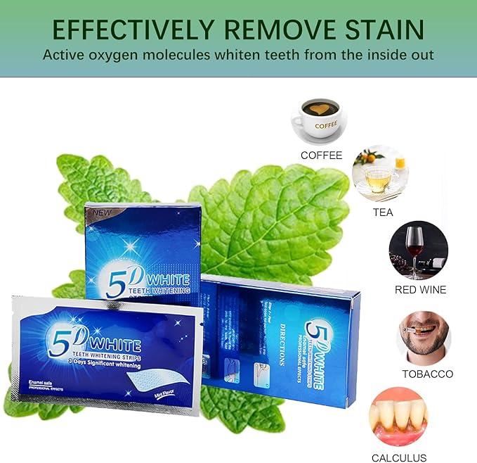 Teeth Whitening Strips,Crest whitening Strips,White Strips for Teeth whitening,Enamel Safe Non-Slip Dry Strip Technology for Whiter Teeth Oral Mild