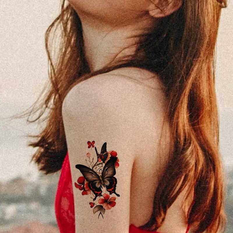 Temporary tattoo stickers, for girls, on the arm, on the thigh, on the chest, on the calf