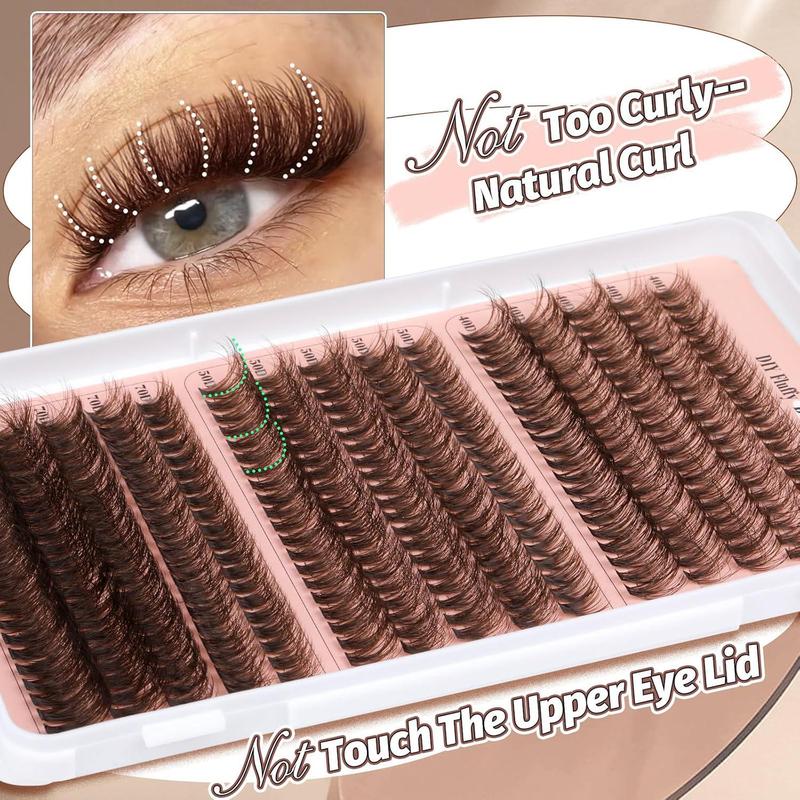 Natural Look Eyelash Extensions, 1 Box Individual False Eyelashes, Self Grafting Curl Eyelashes, Eye Makeup Enhancement False Eyelashes for Women & Girls, Christmas, Christmas Gift