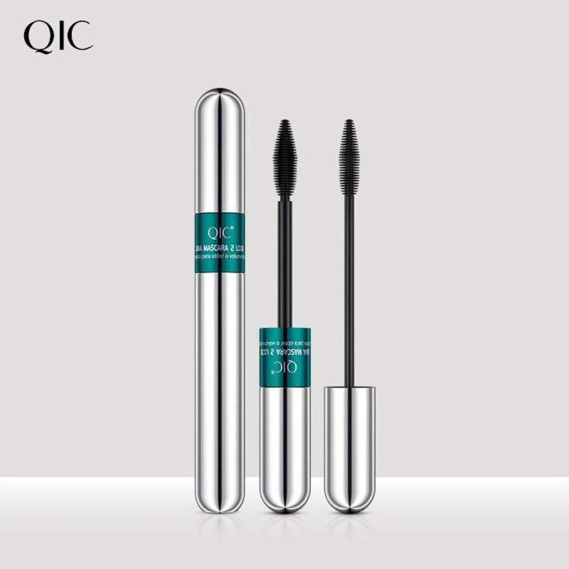 QIC 2 in 1 Lengthening Mascara, Long Lasting Waterproof Mascara for Women & Girls, Natural Curl Eyelashes Extensions Mascaras, Sweat Proof Lash Extensions Volume Building Essence Mascara,Eye Lash Cosmetic Makeup Flawless