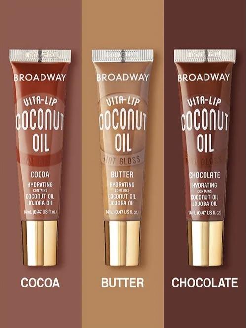 Ruby Kisses Broadway Vita Lip Coconut Oil Tint Lip Gloss, coconut oil infused, rich moisture, smooth application