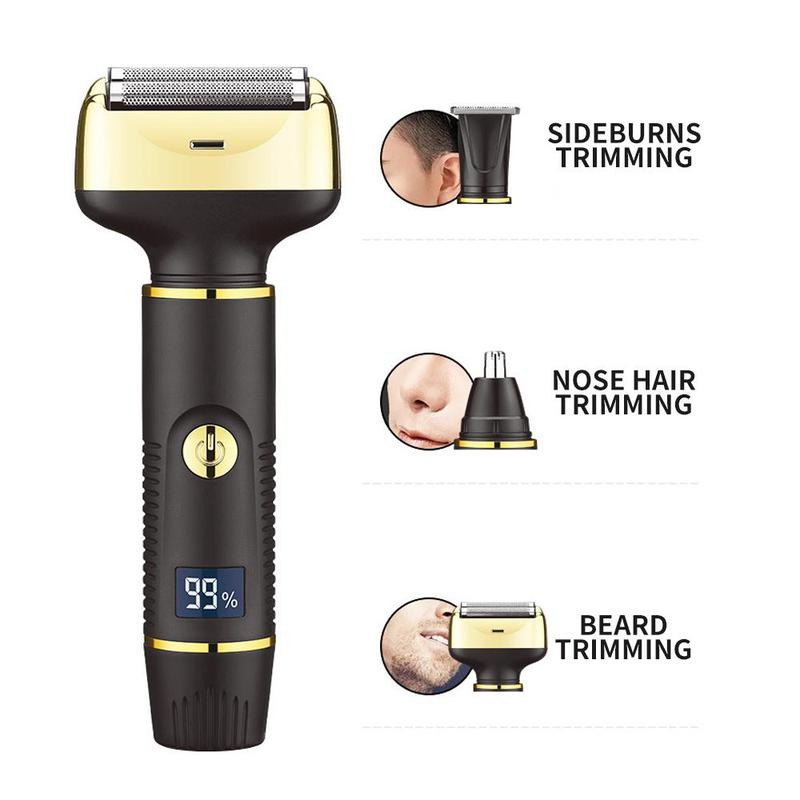 3 in 1 Electric Hair Trimmer Set, Multifunctional Portable Rechargeable Hair Clipper Set, Professional Hair Epilator for Men, Electric Shaver, Comfort Epilator, Christmas, Fall Gift, Men Gifts, Winter Gift, Christmas Gift