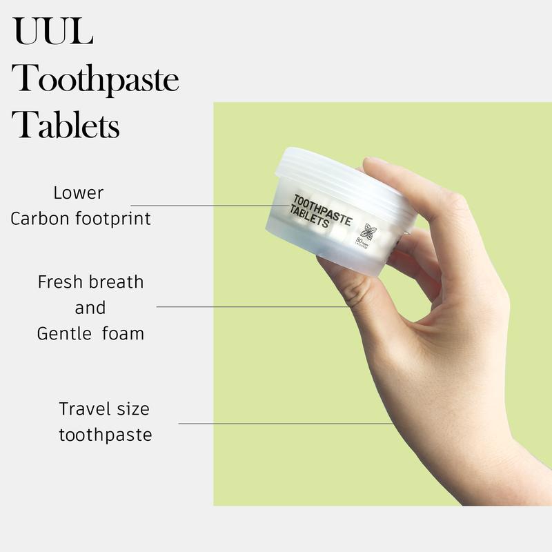 UUL Toothpaste Tablets - Strong Mint for Oral Care